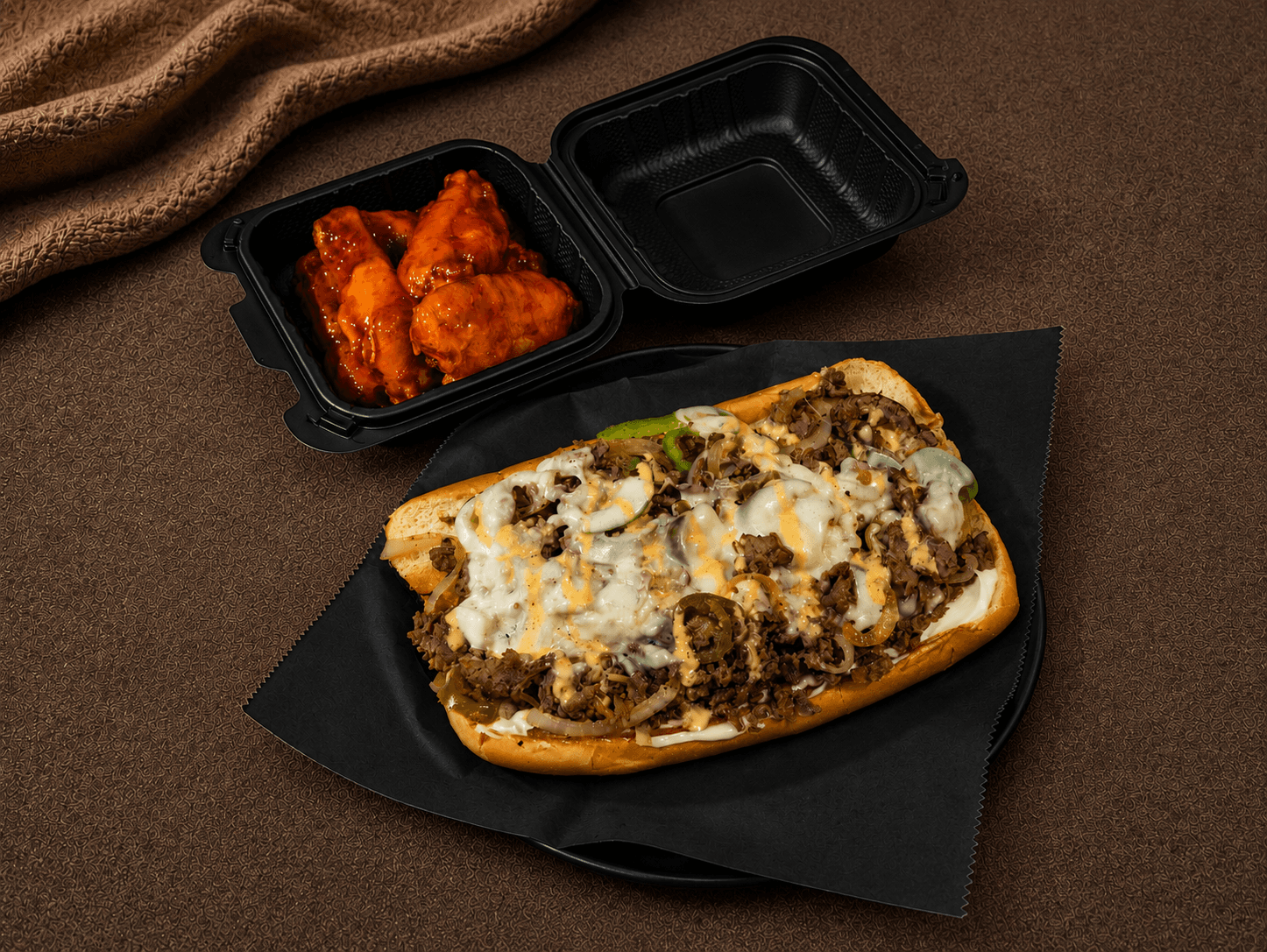Sub & 5pc Wings Combo